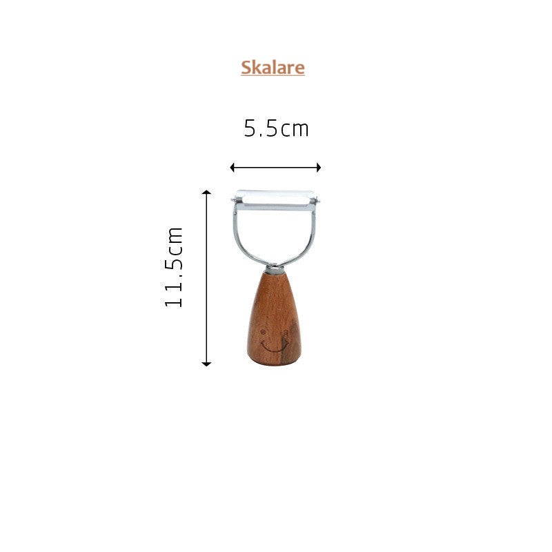12-delars set med Köksredskap SMILEY med handtag i bokträ + rostfritt stål. Även styckvis försäljning!